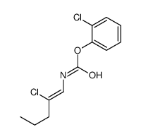 (2-chlorophenyl) N-(2-chloropent-1-enyl)carbamate Structure