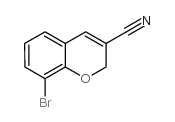 8-bromo-2h-chromene-3-carbonitrile结构式