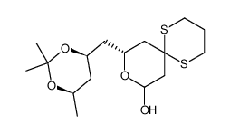 (R)-10-((4R,6R)-2,2,6-Trimethyl-[1,3]dioxan-4-ylmethyl)-9-oxa-1,5-dithia-spiro[5.5]undecan-8-ol结构式