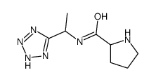 N-[1-(2H-tetrazol-5-yl)ethyl]pyrrolidine-2-carboxamide结构式