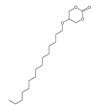 5-pentadecoxy-1,3,2-dioxaphosphinan-2-ium 2-oxide Structure