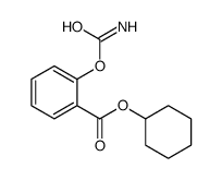 cyclohexyl 2-carbamoyloxybenzoate结构式