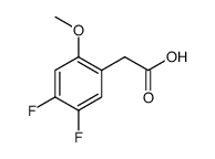 4,5-DIFLUORO-2-METHOXYPHENYLACETIC ACID Structure