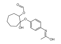 [2-(4-acetamidophenoxy)-2-hydroxycycloheptyl] formate结构式