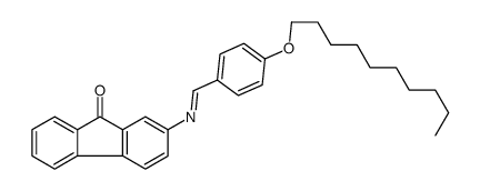 2-[(4-decoxyphenyl)methylideneamino]fluoren-9-one Structure
