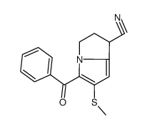 5-benzoyl-6-methylsulfanyl-2,3-dihydro-1H-pyrrolizine-1-carbonitrile Structure