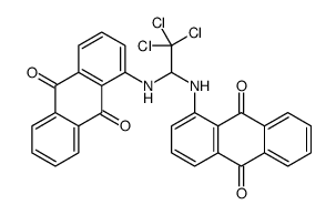 1-[[2,2,2-trichloro-1-[(9,10-dioxoanthracen-1-yl)amino]ethyl]amino]anthracene-9,10-dione结构式