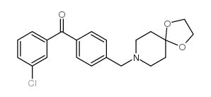 3-CHLORO-4'-[8-(1,4-DIOXA-8-AZASPIRO[4.5]DECYL)METHYL]BENOZPHENONE picture
