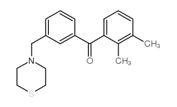 2,3-DIMETHYL-3'-THIOMORPHOLINOMETHYL BENZOPHENONE结构式