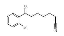 7-(2-bromophenyl)-7-oxoheptanenitrile结构式