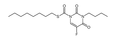 S-octyl 3-butyl-5-fluoro-2,4-dioxo-3,4-dihydropyrimidine-1(2H)-carbothioate Structure