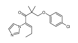 1-(4-chlorophenoxy)-4-imidazol-1-yl-2,2-dimethylhept-4-en-3-one结构式