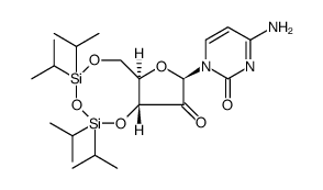 Cytidine, 2'-deoxy-2'-oxo-3',5'-O-[1,1,3,3-tetrakis(1-methylethyl)-1,3-disiloxanediyl]结构式