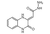 3-hydrazino-carbonylmethylene-2-oxo-1,2,3,4-tetrahydroquinoxaline结构式