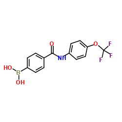 (4-((4-(Trifluoromethoxy)phenyl)carbamoyl)phenyl)boronic acid picture