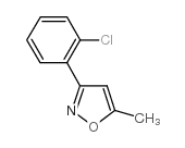 3-(2-Chlorophenyl)-5-甲基异噁唑结构式