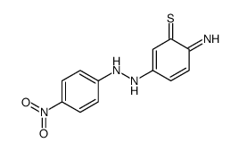 6-imino-3-[2-(4-nitrophenyl)hydrazinyl]cyclohexa-2,4-diene-1-thione Structure