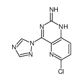 6-chloro-4-(1,2,4-triazol-1-yl)pyrido[3,2-d]pyrimidin-2-amine Structure