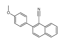 2-(4-methoxyphenyl)naphthalene-1-carbonitrile结构式