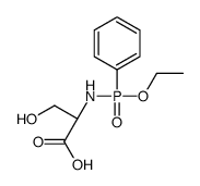 (2S)-2-[[ethoxy(phenyl)phosphoryl]amino]-3-hydroxypropanoic acid结构式