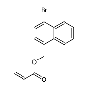 (4-bromonaphthalen-1-yl)methyl prop-2-enoate Structure