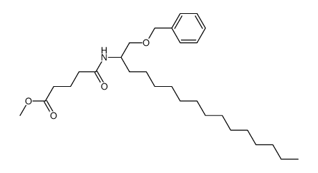 4-(1-Benzyloxymethyl-pentadecylcarbamoyl)-butyric acid methyl ester结构式