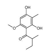 1-(2,4-dihydroxy-6-methoxy-3-methylphenyl)-2-methylbutan-1-one Structure