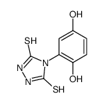 4-(2,5-dihydroxyphenyl)-1,2,4-triazolidine-3,5-dithione结构式