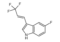 5-fluoro-3-(3,3,3-trifluoroprop-1-enyl)-1H-indole Structure