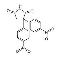 3,3-BIS(4-NITROPHENYL)PYRROLIDINE-2,5-DIONE结构式