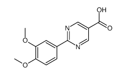 2-(3,4-dimethoxyphenyl)pyrimidine-5-carboxylic acid结构式
