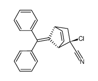 exo-2-chloro-2-cyano-7-diphenylmethylenebicyclo(2.2.1)hept-5-ene Structure