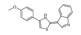 2-indol-3-ylidene-4-(4-methoxyphenyl)-3H-1,3-thiazole Structure
