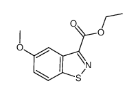 ethyl 5-methoxybenzo[d]isothiazole-3-carboxylate Structure