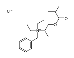 benzyldiethyl[1-methyl-2-[(2-methyl-1-oxoallyl)oxy]ethyl]ammonium chloride structure