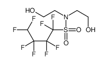 1,1,2,2,3,3,4,4-octafluoro-N,N-bis(2-hydroxyethyl)butane-1-sulfonamide结构式