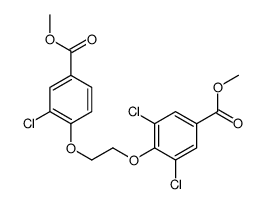 methyl 3,5-dichloro-4-[2-[2-chloro-4-(methoxycarbonyl)phenoxy]ethoxy]benzoate结构式