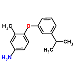 4-(3-Isopropylphenoxy)-3-methylaniline结构式