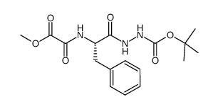 (S)-N-[1-benzyl-2-(N'-tert-butoxycarbonyl-hydrazino)-2-oxoethyl]oxalamic acid methyl ester Structure