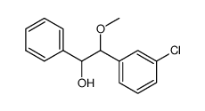 2-(3-chlorophenyl)-2-methoxy-1-phenylethan-1-ol Structure