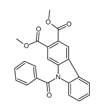 dimethyl 9-benzoylcarbazole-2,3-dicarboxylate Structure