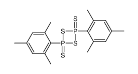 2,4-Bis-(2,4,6-trimethyl-phenyl)-[1,3,2,4]dithiadiphosphetane 2,4-disulfide Structure