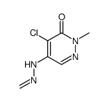 Formaldehyde,(5-chloro-1,6-dihydro-1-methyl-6-oxo-4-pyridazinyl)hydrazone (9CI)结构式