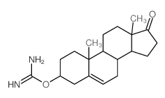 (10,13-dimethyl-17-oxo-1,2,3,4,7,8,9,11,12,14,15,16-dodecahydrocyclopenta[a]phenanthren-3-yl)oxymethanimidamide structure