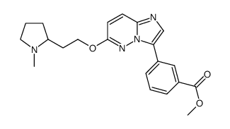 3-{6-[2-(1-methyl-pyrrolidin-2-yl)-ethoxy]-imidazo[1,2-b]pyridazin-3-yl}-benzoic acid methyl ester Structure