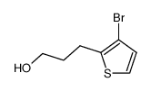 3-(3-bromothiophen-2-yl)propan-1-ol结构式
