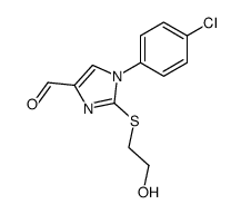 1-(4-chloro-phenyl)-2-(2-hydroxy-ethylsulfanyl)-1H-imidazole-4-carbaldehyde Structure