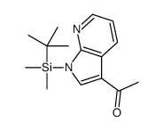 ETHANONE, 1-[1-[(1,1-DIMETHYLETHYL)DIMETHYLSILYL]-1H-PYRROLO[2,3-B]PYRIDIN-3-YL] Structure