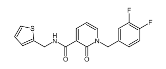 1-(3,4-DIFLUOROBENZYL)-2-OXO-N-(THIOPHEN-2-YLMETHYL)-1,2-DIHYDROPYRIDINE-3-CARBOXAMIDE picture