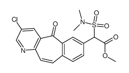 methyl (3-chloro-5-oxo-5H-benzo[4,5]cyclohepta[1,2-b]pyridin-7-yl)[(dimethylamino)sulfonyl]acetate结构式